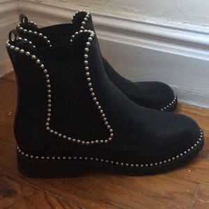 Black Studded Chelsea Boots